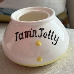 Vtg Betson Jam'n Jelly Jar Holt Howard Style Pixieware MCM Kitsch‎ Bottom Only